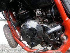 Motor in Carbonoptik